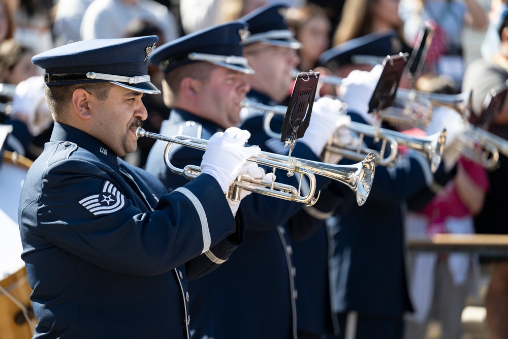 Commander of the Turkish Air Force Gen. Ziya Cemal Kadıoğlu Participates in an Air Force Full Honors Wreath-Laying Ceremony at the Tomb of the Unknown Soldier