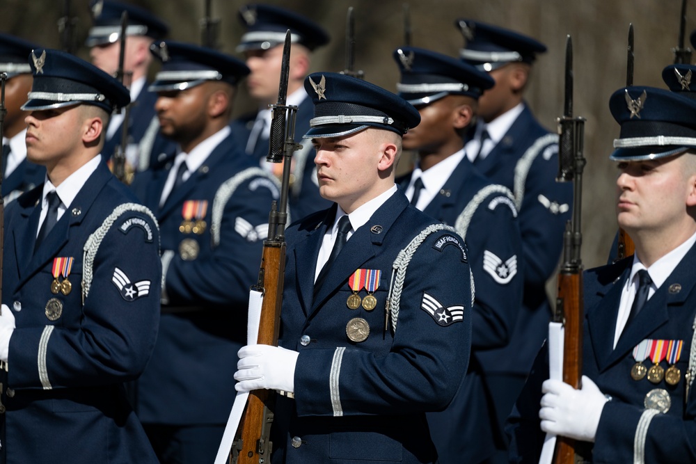 Commander of the Turkish Air Force Gen. Ziya Cemal Kadıoğlu Participates in an Air Force Full Honors Wreath-Laying Ceremony at the Tomb of the Unknown Soldier