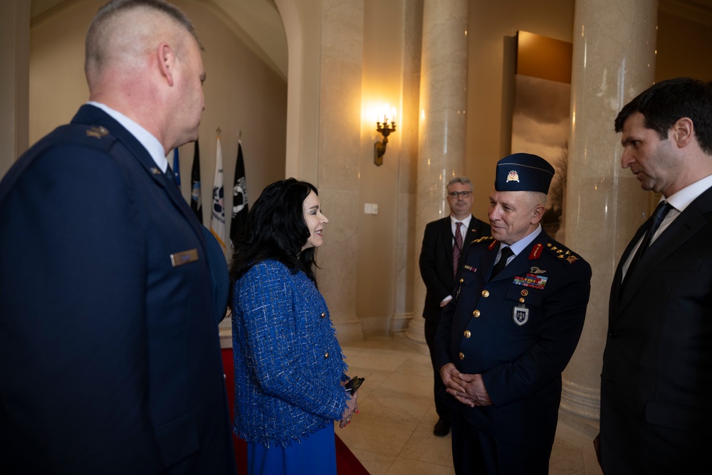 Commander of the Turkish Air Force Gen. Ziya Cemal Kadıoğlu Participates in an Air Force Full Honors Wreath-Laying Ceremony at the Tomb of the Unknown Soldier