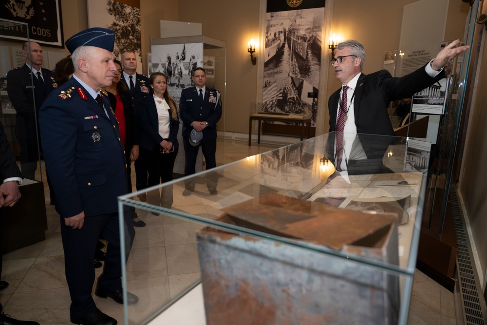 Commander of the Turkish Air Force Gen. Ziya Cemal Kadıoğlu Participates in an Air Force Full Honors Wreath-Laying Ceremony at the Tomb of the Unknown Soldier