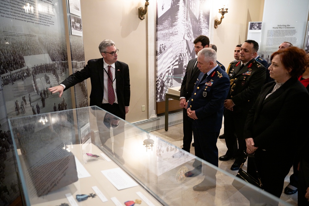 Commander of the Turkish Air Force Gen. Ziya Cemal Kadıoğlu Participates in an Air Force Full Honors Wreath-Laying Ceremony at the Tomb of the Unknown Soldier