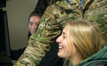 Air Guard Opens Flight Simulator for Youth Council Leaders