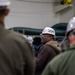 USS Ronald Reagan (CVN 76) Sailors attend a safety all-hands call