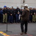 USS Ronald Reagan (CVN 76) Sailors attend a safety all-hands call