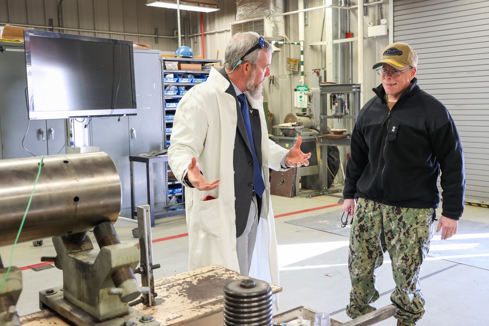 NSWC IHD Welcomes Chief of Naval Research Rear Adm. Kurt Rothenhaus