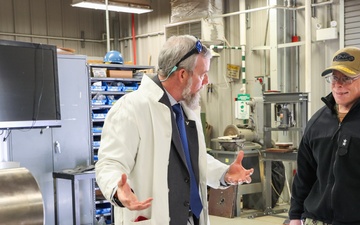 NSWC IHD Welcomes Chief of Naval Research Rear Adm. Kurt Rothenhaus