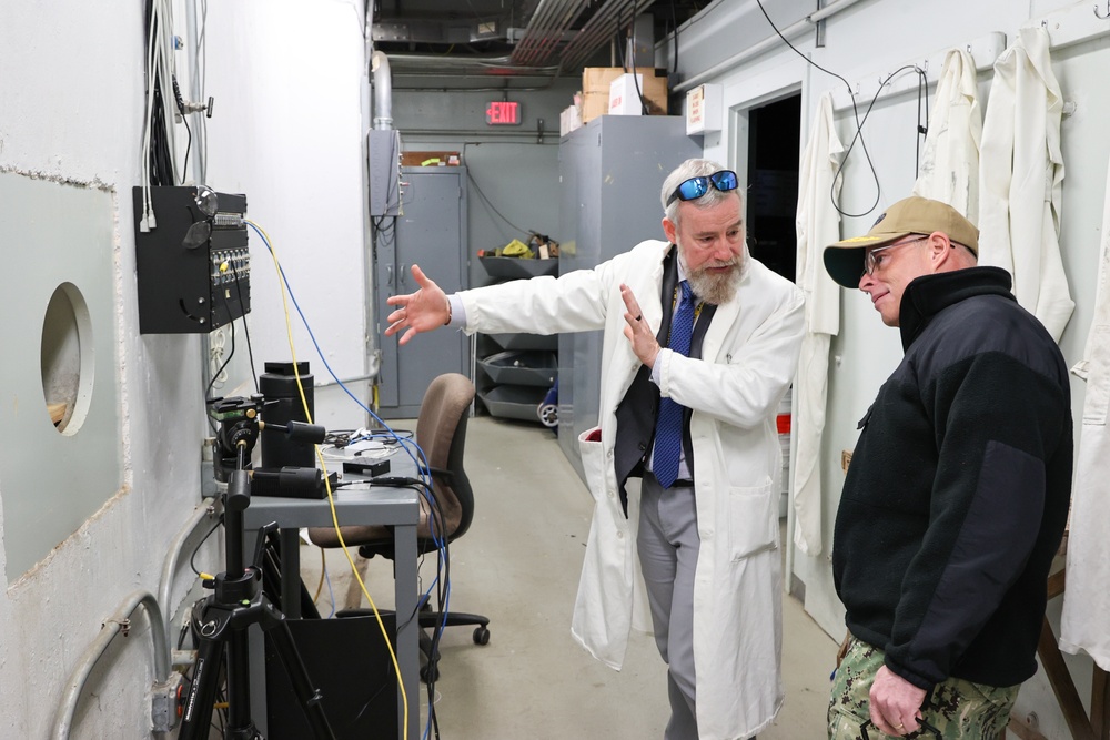 NSWC IHD Welcomes Chief of Naval Research Rear Adm. Kurt Rothenhaus