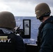 Wayne E. Meyer Sailors Conduct Crew Served Weapons Qualification Event
