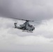 U.S. Marines with HMLA-367 fly over Miramar National Cemetery to honor veteran