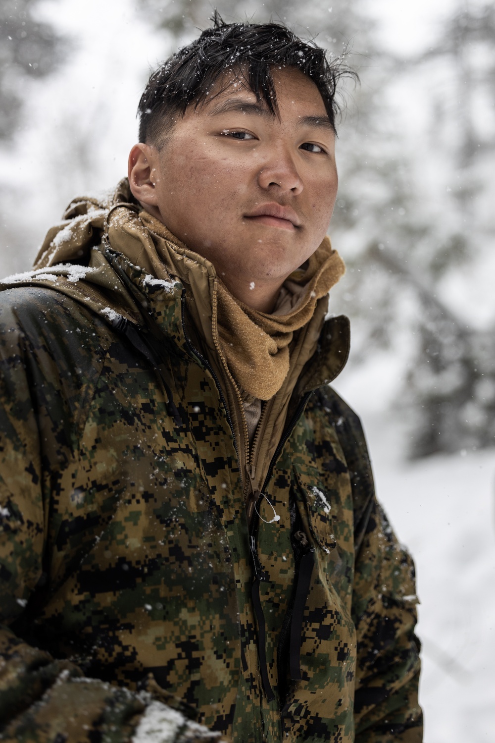 U.S. Marines with 1st Battalion, 6th Marine Regiment, 2d Marine Division, set up camp during MTX 2-25