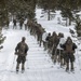 U.S. Marines with 1st Battalion, 6th Marine Regiment, 2d Marine Division ski patrol during MTX 2-25