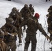 U.S. Marines with 1st Battalion, 6th Marine Regiment, 2d Marine Division ski patrol during MTX 2-25