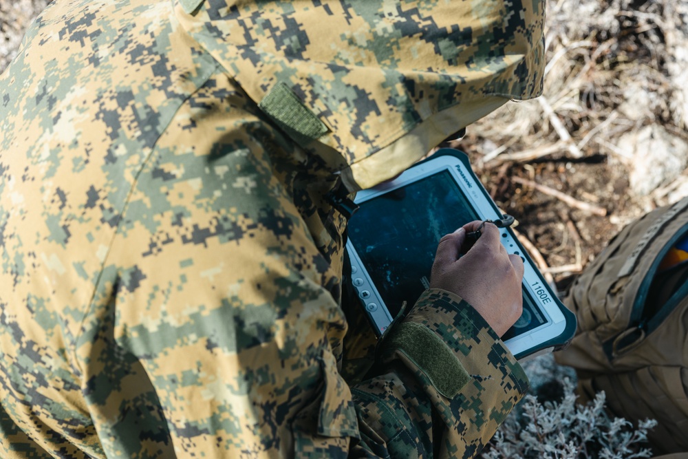 Marines with 1st Battalion, 6th Marine Regiment, 2d Marine Division fly SUAS during MTX 2-25