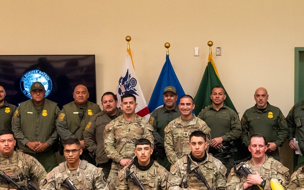 Deputized Texas Army National Guard Soldiers Work First Shift With U.S. Border Patrol