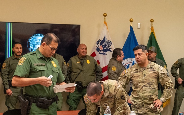 Deputized Texas Army National Guard Soldiers Work First Shift With U.S. Border Patrol