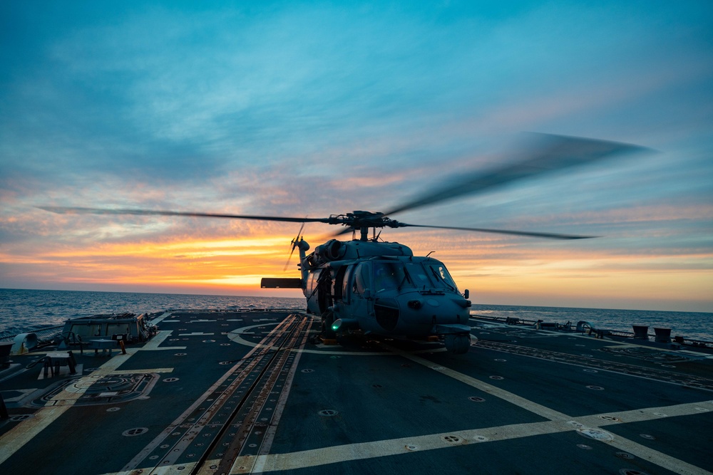 DDG 114 Flight Operations with HSC 4