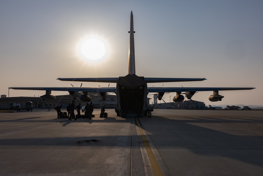 U.S. Marine Corps HIMARS arrive at Osan Air Base