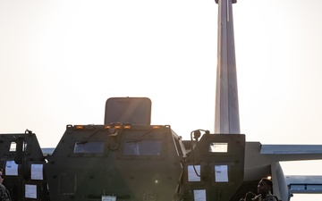 U.S. Marine Corps HIMARS arrive at Osan Air Base