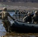 Stronger Together, U.S. Marines and U.S. Army Soldiers Move Equipment Using an Improved Ribbon Bridge