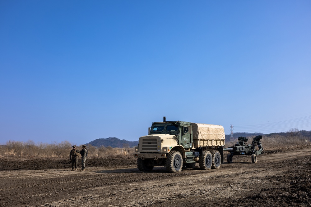 Stronger Together, U.S. Marines and U.S. Army Soldiers Move Equipment Using an Improved Ribbon Bridge