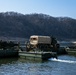 Stronger Together, U.S. Marines and U.S. Army Soldiers Move Equipment Using an Improved Ribbon Bridge