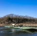 Stronger Together, U.S. Marines and U.S. Army Soldiers Move Equipment Using an Improved Ribbon Bridge