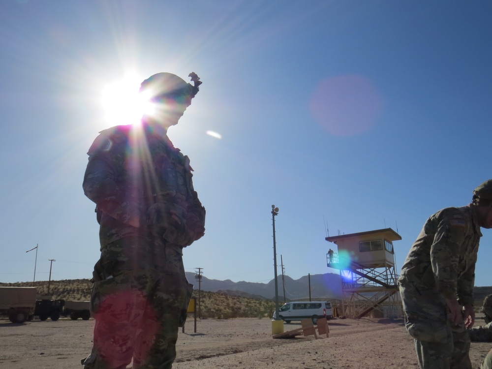 HHC 650th RSG conduct small arms range.