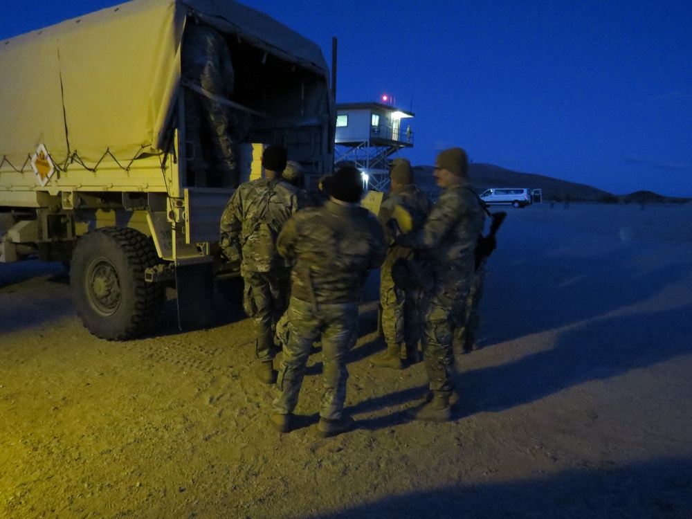 HHC 650th RSG conduct small arms range.