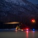 Alaska Army National Guard Black Hawk aviators conduct night operations training