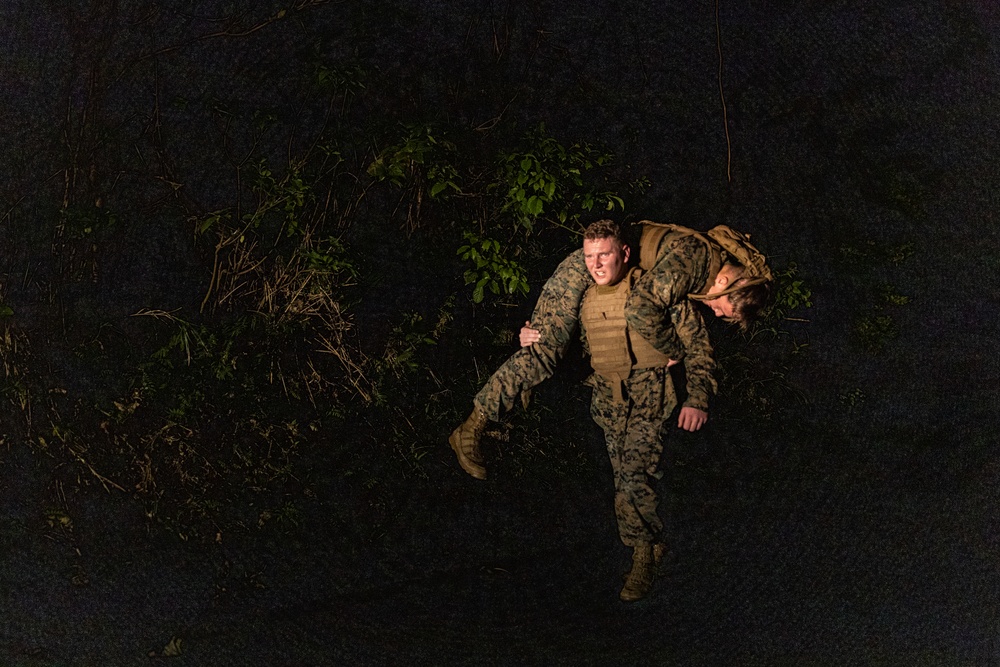 12th LAAB Marines Participate in a MCMAP Course