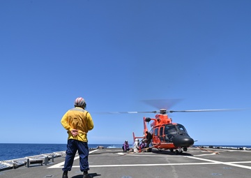 Coast Guard Cutter Kimball conducts operations in the Eastern Pacific Ocean