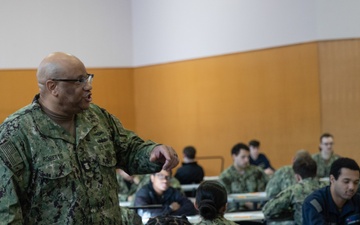 USS George Washington Sailors take the Navy-wide Advancement Exam