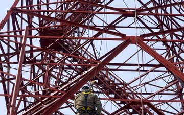 Tower Inspection by 41st Signal Battalion at Camp Morse, South Korea