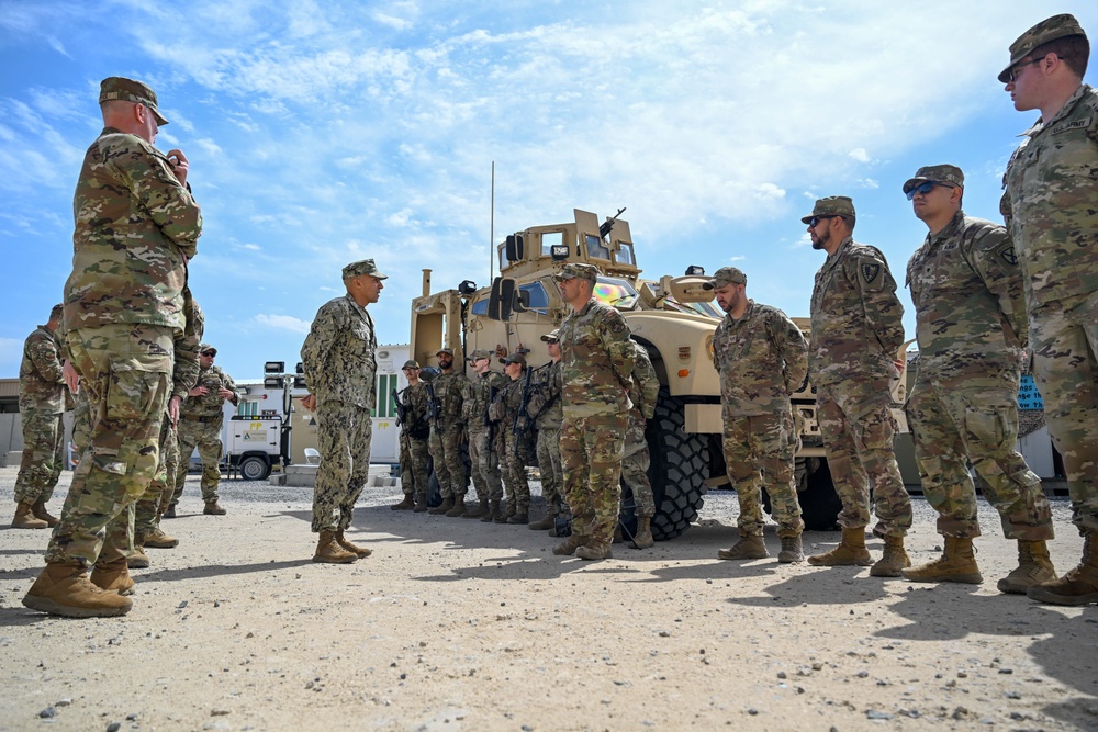 CENTCOM senior enlisted leader visits deployed members