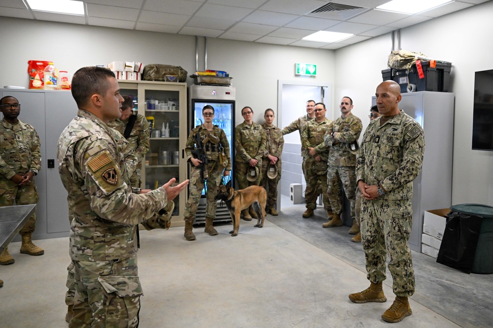 CENTCOM senior enlisted leader visits deployed members