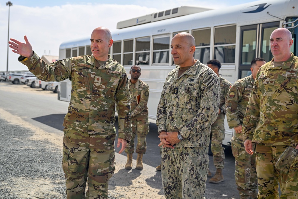 CENTCOM senior enlisted leader visits deployed members