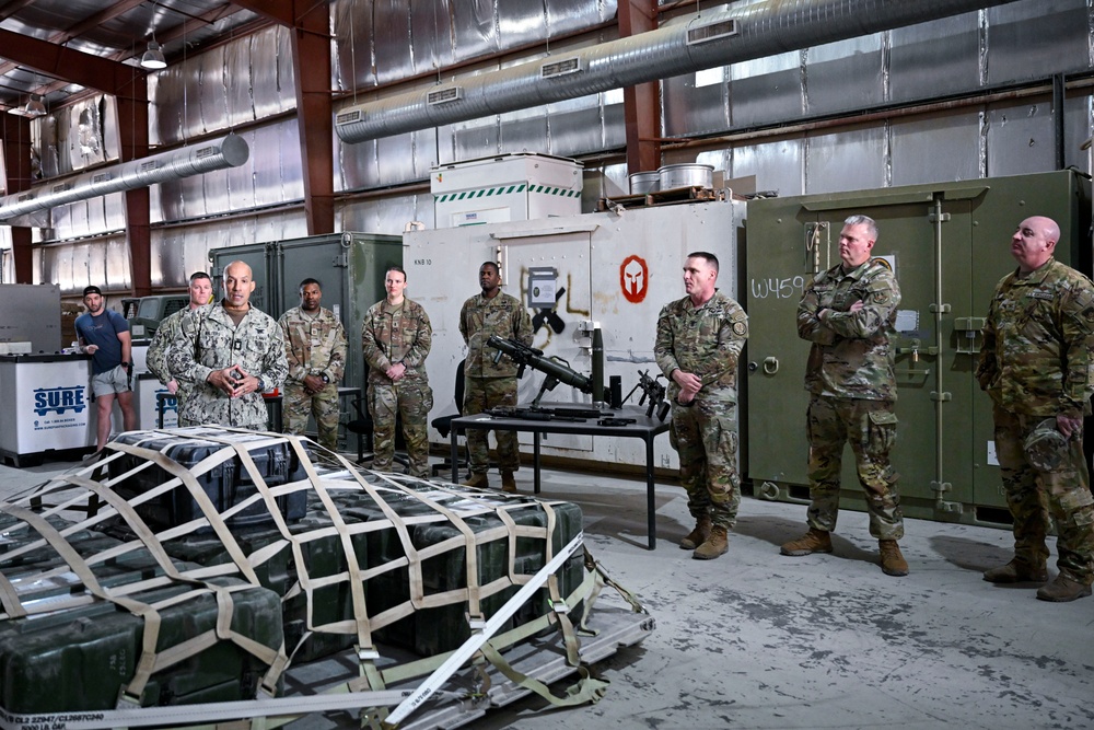 CENTCOM senior enlisted leader visits deployed members