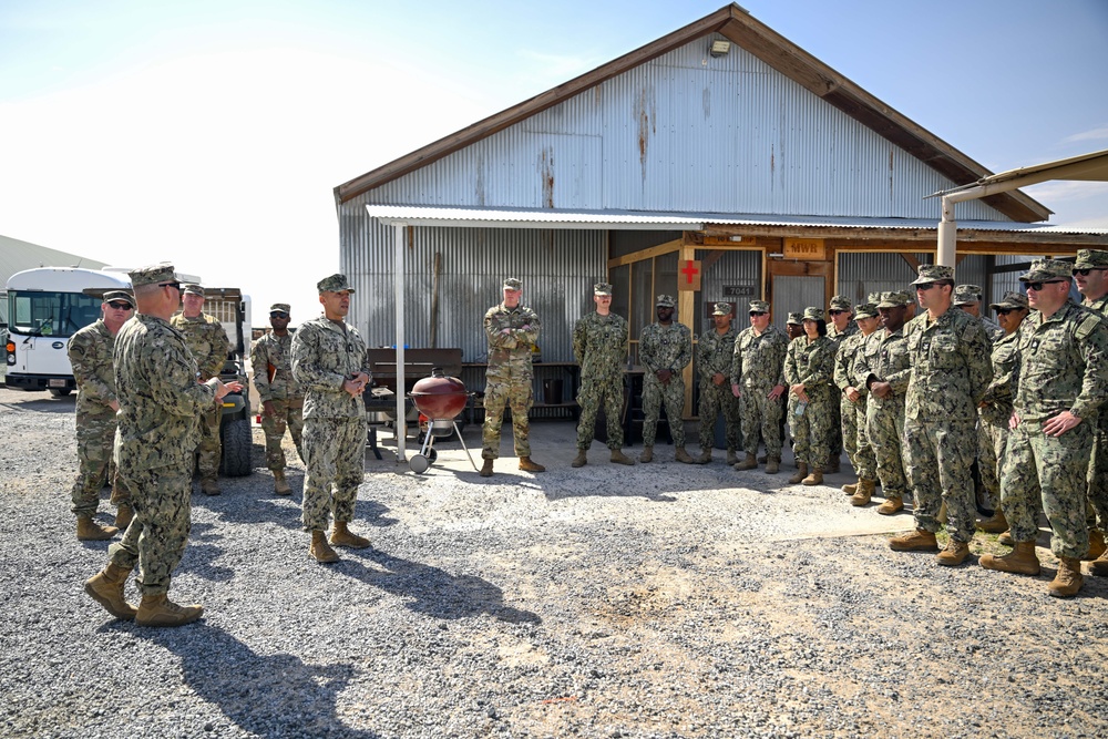 CENTCOM senior enlisted leader visits deployed members