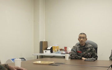 Republic of Korea Marine Corps Maj. Gen. Lee Ho-Jong and U.S. Marine Corps Maj. Gen. Marcus B. Annibale Meet During KMEP 25.1