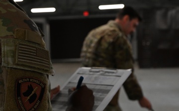 Military working dogs on duty, ensuring safety at Incirlik Air Base