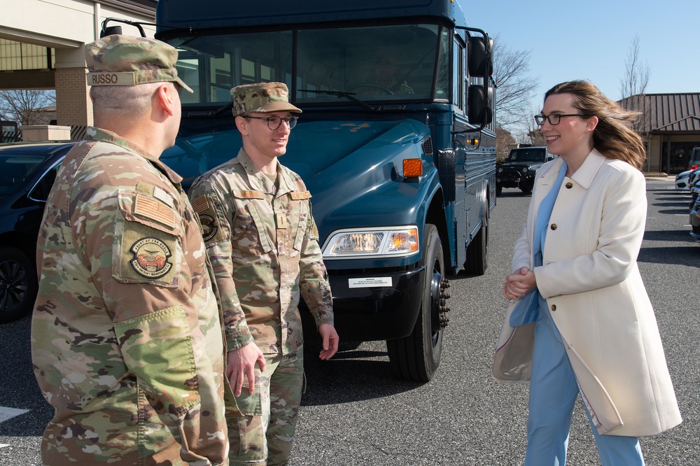 Rep. Sarah McBride of Delaware visits Dover AFB