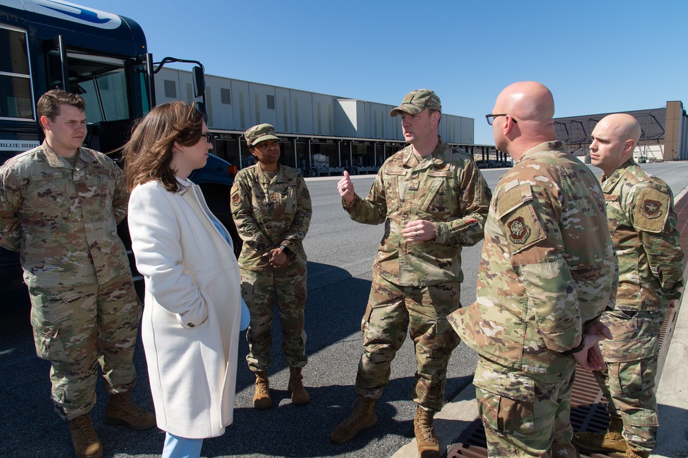 Rep. Sarah McBride of Delaware visits Dover AFB
