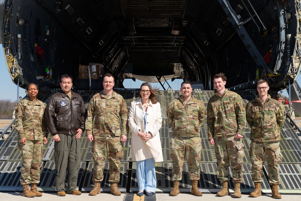 Rep. Sarah McBride of Delaware visits Dover AFB