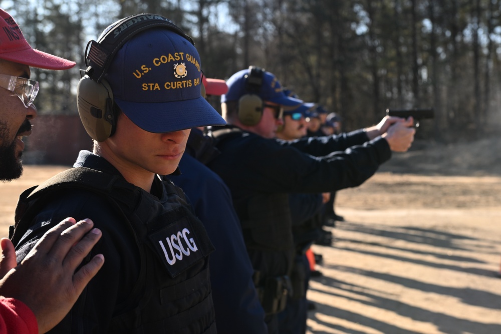 Coast Guard Station Curtis Bay completes pistol qulification course