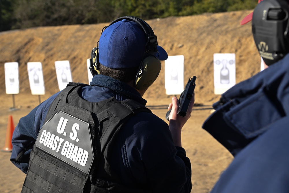 Coast Guard Station Curtis Bay completes pistol qualification course