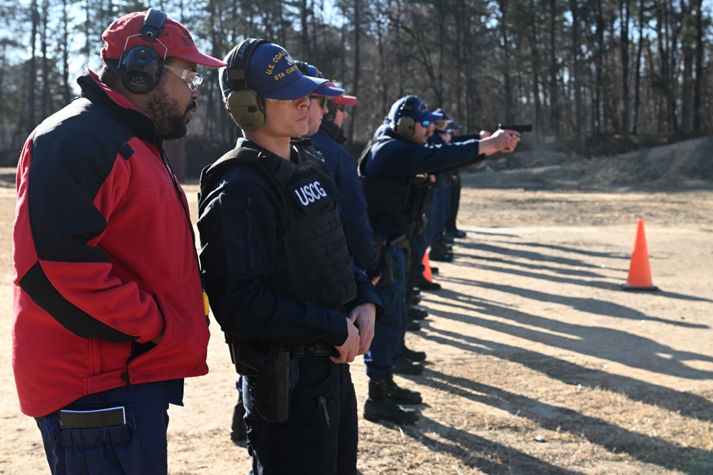 Coast Guard Station Curtis Bay completes pistol qualification course