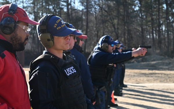 Coast Guard Station Curtis Bay completes pistol qualification course