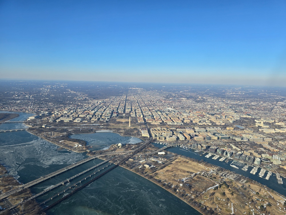 A flyover to honor a fallen leader