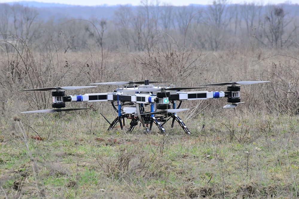 Sky Soldiers test FlyingBasket drone for transporting equipment and injuries