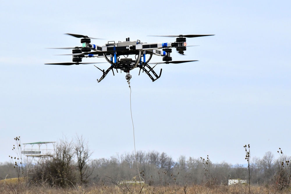 Sky Soldiers test FlyingBasket drone for transporting equipment and injuries